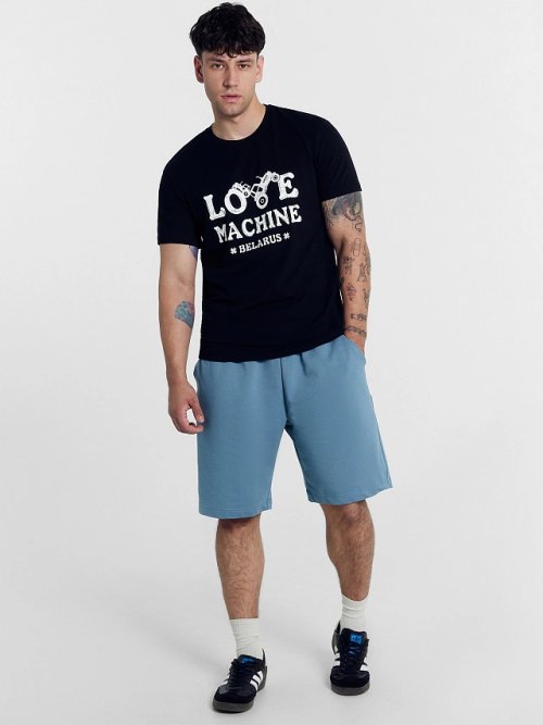 Шорты мужские серо-голубые, фото 3 из 5