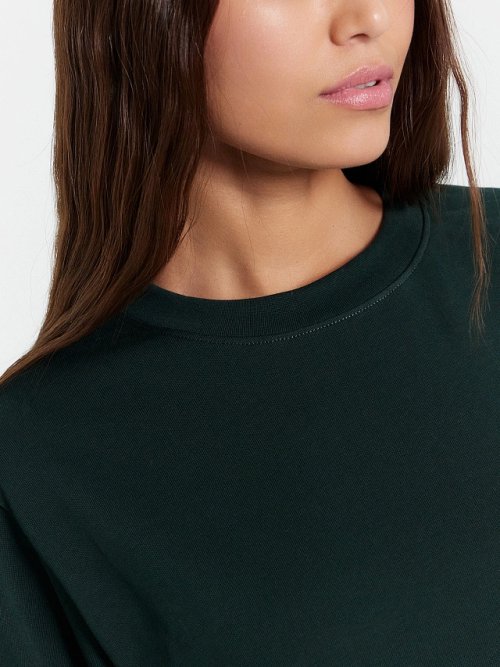 Футболка женская в темно-зеленом оттенке, фото 4 из 5