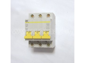 Выключатель автоматический IEK ВА47-29 3P C 10А 4,5кА