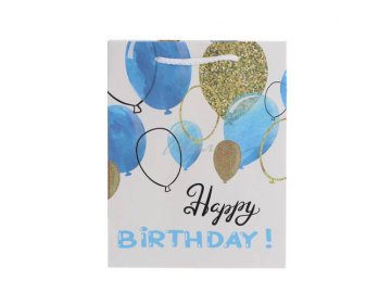 Пакет подарочный бумажный Happy Birthday 17 х 22 х 9 см, арт. SLWZ22-72-1