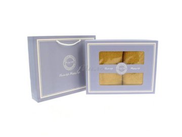 Набор полотенец 33 х 74 см коричневые, 100% хлопок, 2 шт, арт. SLWMJ-004B