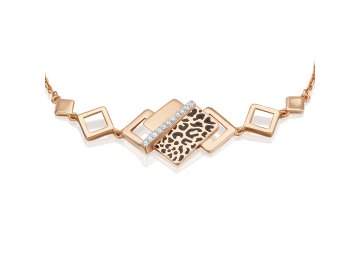 Браслет декоративный Platina Jewelry, красное золото 585 проба, вставка эмаль