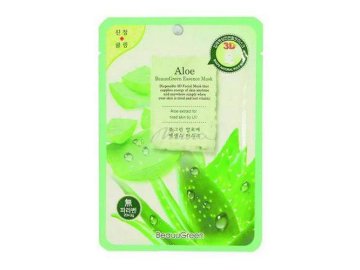 Маска д/лица тканевая BeauuGreen Алоэ 1шт