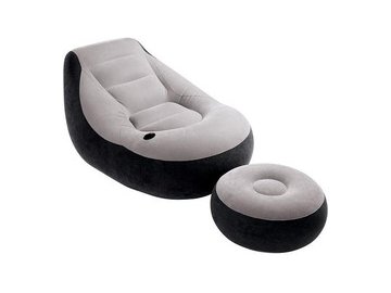 Надувное кресло с пуфиком Intex Ultra Lounge 68564