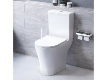 Унитаз-компакт безободковый с сиденьем микролифт Sirius, арт. DX86C8600SC
