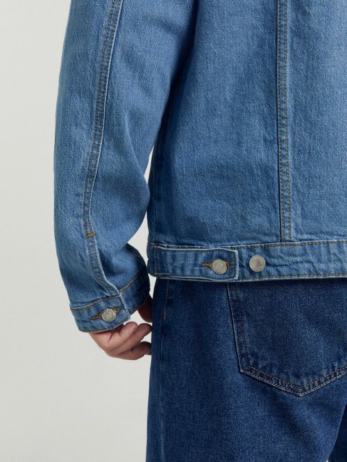 Жакет мужской джинсовый в синем цвете, фото 9 из 12