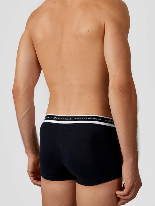 Мужские трусы-боксеры мультипак (2 шт.) в черном цвете, фото 5 из 30