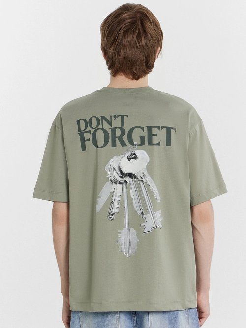 Футболка мужская серая с принтом и надписью "don't forget", фото 1 из 12