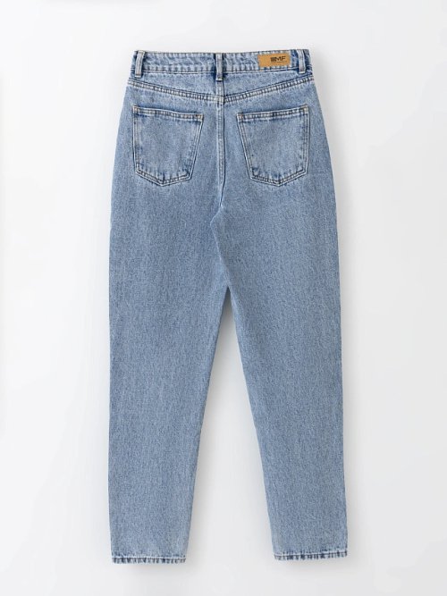 Джинсы Mom fit женские голубые, фото 6 из 7