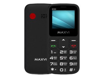 Кнопочный телефон Maxvi B100i (черный) на акции в магазинах 5 элемент