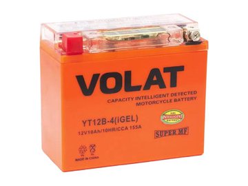 Мотоаккумулятор 10Ah (iGEL) L+ VOLAT YT12B-4