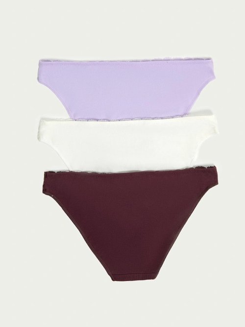 Трусы женские слипы мультипак (3 шт.) в розовом цвете, фото 9 из 30