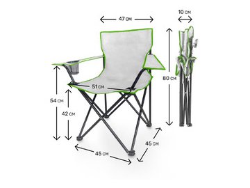 Стул кемпинговый GetActive Camping Grey (CK-001-G)