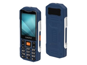Мобильный телефон Maxvi T19 + ЗУ WC-112 (синий)