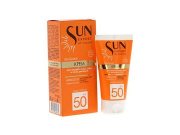 Крем солнцезащитный KRASSA Sun Expert для защиты лица, зоны декольте, SPF 50, 50 мл