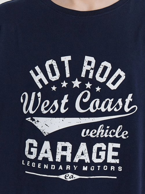 Комплект домашний для мальчиков синий с принтом "West coast", фото 8 из 10