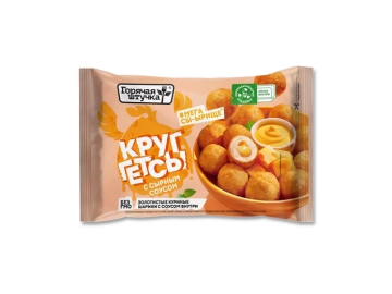 Круггетсы с сырным ТМ Горячая штучка соусом зам 200г