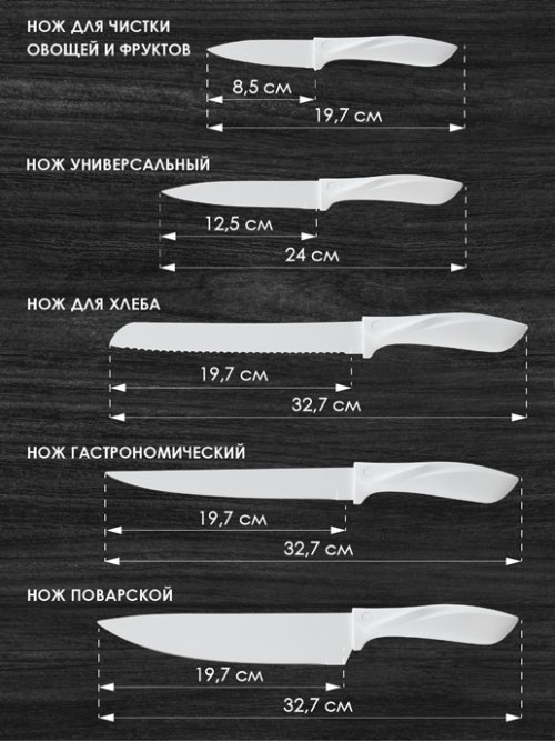 Набор столовых ножей Kioto-W, фото 16 из 224