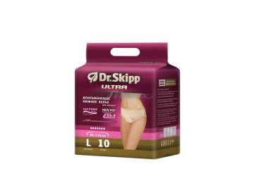 Трусы-подгузники DR.SKIPP Ultra (AU) для взрослых, размер L, 10 шт в Минске Мила