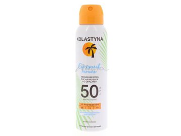 Спрей сухой солнцезащитный KOLASTYNA Coconut Paradise SPF 50, 150 мл