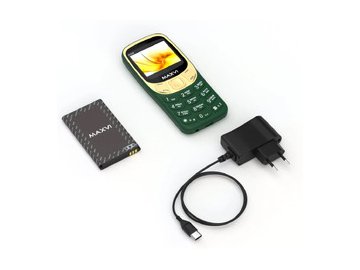 Мобильный телефон Maxvi K200 + ЗУ WC-112 (темно-зеленый)