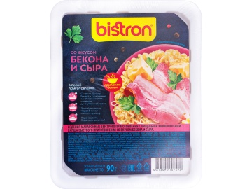 Лапша б/пр."BISTRON" (бекон/сыр,лот) 90г в Жодино Евроопт
