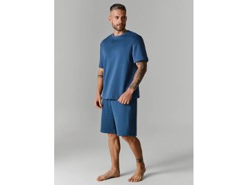 Комплект мужской синий однотонный