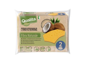 Губки кухонные Qualita Fibra Naturale 2 шт