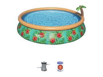 Бассейн Bestway Paradise Palms 57416 (457х84 см) с фильтр-насосом 5 элемент
