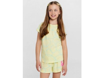 Шорты для девочек желтые с принтом Марк Формель