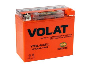 Мотоаккумулятор VOLAT YT20L-4 20Ah (iGEL) R+