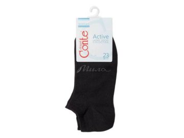 Носки женские хлопковые Conte elegant CE ACTIVE р.23-25,черный арт.19С-183СП