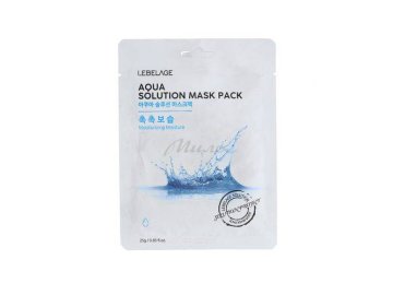 Маска для лица LEBELAGE с гиалуроновой кислотой Aqua Solution Mask Pack тканевая, 25 г