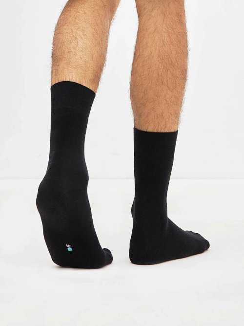 Носки мужские махровые в черном цвете, фото 2 из 4