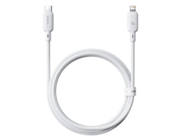 Baseus Silky Series Fast Charging Cable Type-C - Lighting 20W 1м (белый)