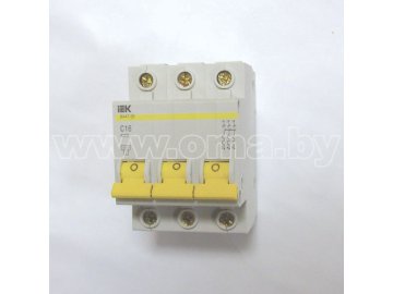 Выключатель автоматический IEK ВА47-29 3P C 16А 4,5кА