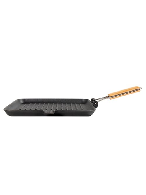 Противень-гриль чугунный с ручкой Grill-2F, фото 8 из 11