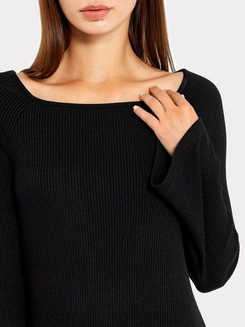 Платье женское в черном оттенке из вискозы, фото 8 из 32