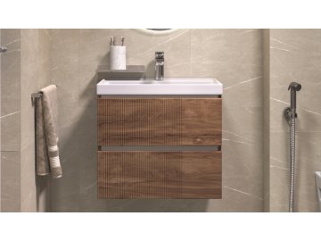 Комплект тумба с умывальником Mondi 600-0-2 навесн (акация)Classica 60 Slim