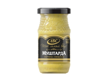 Горчица АВС Муштарда 160 г ст/б
