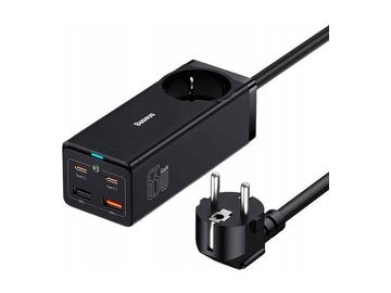 Сетевое зарядное Baseus GaN3 Pro Desktop Powerstrip AC+2U+2C 65W PSZM000901