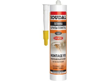 Клей монтажный SOUDAL Montage Fix белый 280г на акции в магазинах Ома