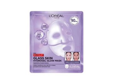 Маска для сияния кожи лица L'OREAL PARIS Revitalift Glass Skin Гидрогелевая