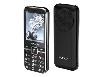 Мобильный телефон Maxvi P18i +ЗУ WC-114 (черный)