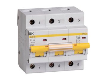 Выключатель автоматический IEK MVA40-3-100-C