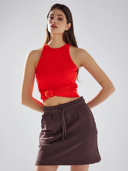 Юбка женская коричневая, фото 7 из 7