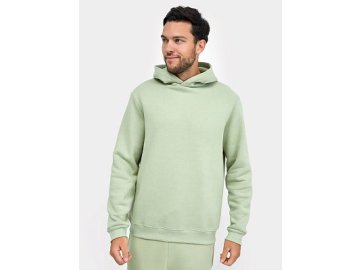 Утепленное однотонное худи в пыльно-зеленом оттенке Марк Формель