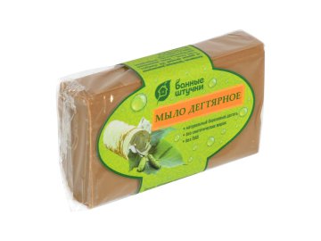 Мыло Банные Штучки кусковое Дегтярное 100г Ома
