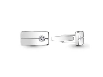Запонки Aquamarine, серебро 925 проба в Сморгони 7 Карат