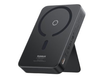 Внешний аккумулятор Baseus MagPro Magnetic Bracket Wireless Fast-Charging Power Bank 20W 5000mAh (черный)